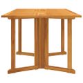 vidaXL Skladací záhradný stôl motýľ 150x90x75 cm tíkový masív