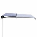 vidaXL Ručne zaťahovacia markíza s LED 300x250 cm modro-biela