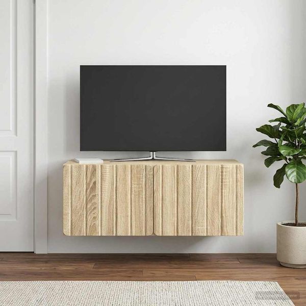 vidaXL Nástenná TV skrinka Nástenný Dub sonoma 78,5 x 31 x 30 cm