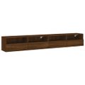 vidaXL TV nástenné skrinky 2 ks hnedý dub 100x30x30cm kompozitné drevo