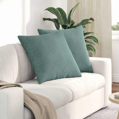 vidaXL Vankúše na pohovku 2 pcs Morská zelená 60 x 60 cm