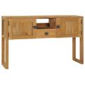 vidaXL Konzolový stolík 120x32x75 cm masívne teakové drevo