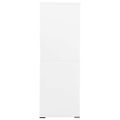 vidaXL Kartotéka biela 90x46x134 cm oceľová