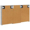 vidaXL Set kabinetov do kúpeľne 3 ks 110 x 10,5 x 60,5 cm