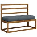 vidaXL Vankúš na paletu VIANEN 100% polyester Modrá 120 x 50 x 12 cm