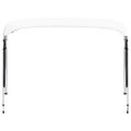 vidaXL Strieška Bimini so 4 oblúkmi biela 243x(230-244)x137 cm