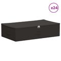 vidaXL Úložná krabica 24 ks Netkaná látka 70 x 40 x 18 cm 50,4 L