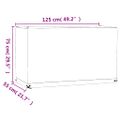 vidaXL Obaly na záhradný nábytok 2 ks 8 očiek 125x55x75 cm obdĺžnikový