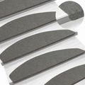vidaXL Samolepiace schodové rohože 15 ks 80 x 28 x 3,5 cm Sivá