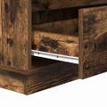 vidaXL Nočný stolík Dymová dub 71 x 34,5 x 75 cm Kompozitné drevo