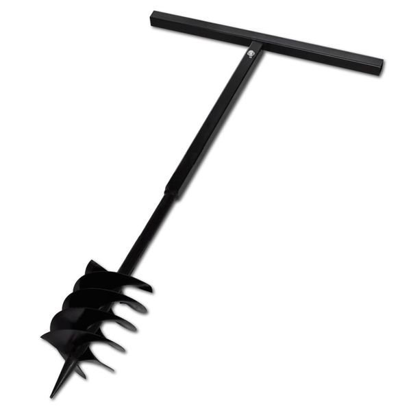 Zemná vŕtačka 180mm s rukoväťou a s tromi špirálami