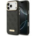 Puzdro Guess 4G Logo Plate MagSafe pre iPhone 17 Pro Max čierne
