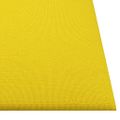 vidaXL Nástenné panely 12 ks bledožlté 30x30 cm látka 1,08 m²