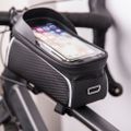 Vodotesná taška na rám bicykla s tieneným držiakom na telefón Model02 čierna