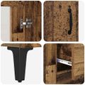 vidaXL Highboard Staré drevo 69,5 x 34 x 180 cm Kompozitné drevo