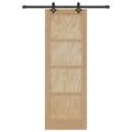 vidaXL Posuvné dvere ORKDAL 73,5 x 211 cm Borovicový masív Prírodná