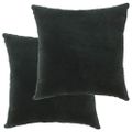 vidaXL Vankúše bavlnené zamatové 2 ks 45x45 cm zelené