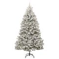 vidaXL Umelý Sklápací Vianočný Stromček 300 LED Zelená a biela 270 cm