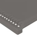 VidaXL Čelo postele sivé 90x5x78/88 cm umelá koža