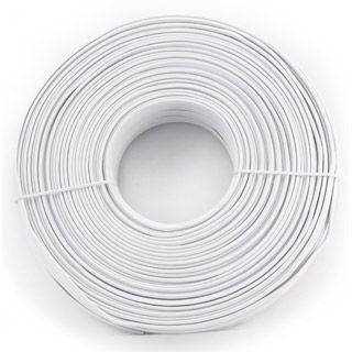 KABEL TELEFONNY RJ11 100m 4-drot biely