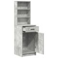 vidaXL Highboard Betónová šedá 41 x 40 x 135 cm Kompozitné drevo