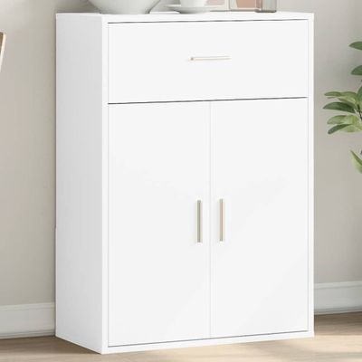 vidaXL Komoda biela 60x30x84 cm kompozitné drevo