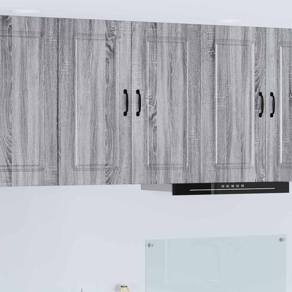 vidaXL Dvierka na umývačku Kalmar Sivý Sonoma 80 x 31 x 80 cm