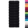 vidaXL Prémiové uteráky pre hostí SOLUND 10 ks čierne 30x50 cm 600 g/m²