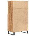 vidaXL Vysoká skrinka dub artisan 60x36x110 cm spracované drevo