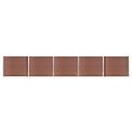 vidaXL Sada plotových panelov WPC 872x146 cm hnedá