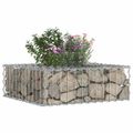 vidaXL Gabiónová vyvýšená posteľ 60 x 60 x 20 cm Pozinkovaná oceľ