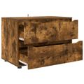 vidaXL Úložná skrinka 80 x 48 x 57 cm Kompozitné drevo Dymová dub