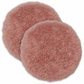 vidaXL Poťah na podložku 2 pcs HEERLEN Ružová Ø 60 cm PV fleece
