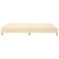 vidaXL Posteľný rám s boxspringom krémová 200x200 cm látka