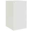 vidaXL Nočné stolíky 2 ks biele 34,5x39x62 cm oceľ
