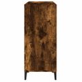 vidaXL Skrinka na platne dymový dub 84,5x38x48 cm kompozitné drevo
