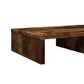 vidaXL Stojan na monitor dymový dub 50x27x10 cm kompozitné drevo