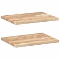 vidaXL Plávajúce police 2 ks 40x30x2 cm neošetrené masívne drevo akácia