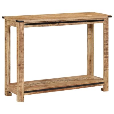 vidaXL Konzolový stolík 100x35x75 cm masívne mangovníkové drevo