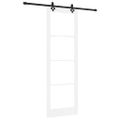 vidaXL Posuvné dvere ORKDAL 78 x 232 cm Biela a čierna