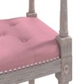 vidaXL Lavička ružová 110x40x70 cm zamat