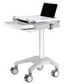 Neomounts  MED-M200 / Mobile Laptop Cart, incl. keyboard & mouse drawer / Creme Stojan, pojízdný, pro notebooky, úhloprícka 10"-17", nosnost 5kg, výška 89,2-121cm, hliník, bílá