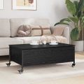 vidaXL Konferenčný stolík Čierny dub 91 x 55 x 32 cm Kompozitné drevo