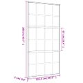 vidaXL Posuvné dvere zlaté 102,5x205 cm matné ESG sklo a hliník