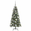 vidaXL Umelý vianočný stromček Zelená 120 cm PVC, plast a oceľ