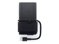 Napájací adaptér USB-C - s napájacím káblom - AC - 100 watt - Európa - pre Dell 14 DC14255, 16 DC16256; Pro 14; Pro Max 14 MC14250, 14 MC14255, 16 MC16250