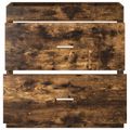 vidaXL Skriňa pod umývadlo do kúpeľne Dymový dub 78,5 x 37,5 x 81 cm