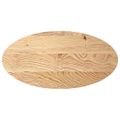vidaXL Stolová doska 100x50x2 cm dubový masív oválny