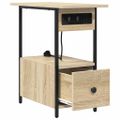 vidaXL Nočný stolík Sonoma dub 60 x 30 x 61 cm Kompozitné drevo