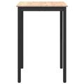 vidaXL Barový stôl 70 x 70 x 105 cm Masívne borovicové drevo Prírodná